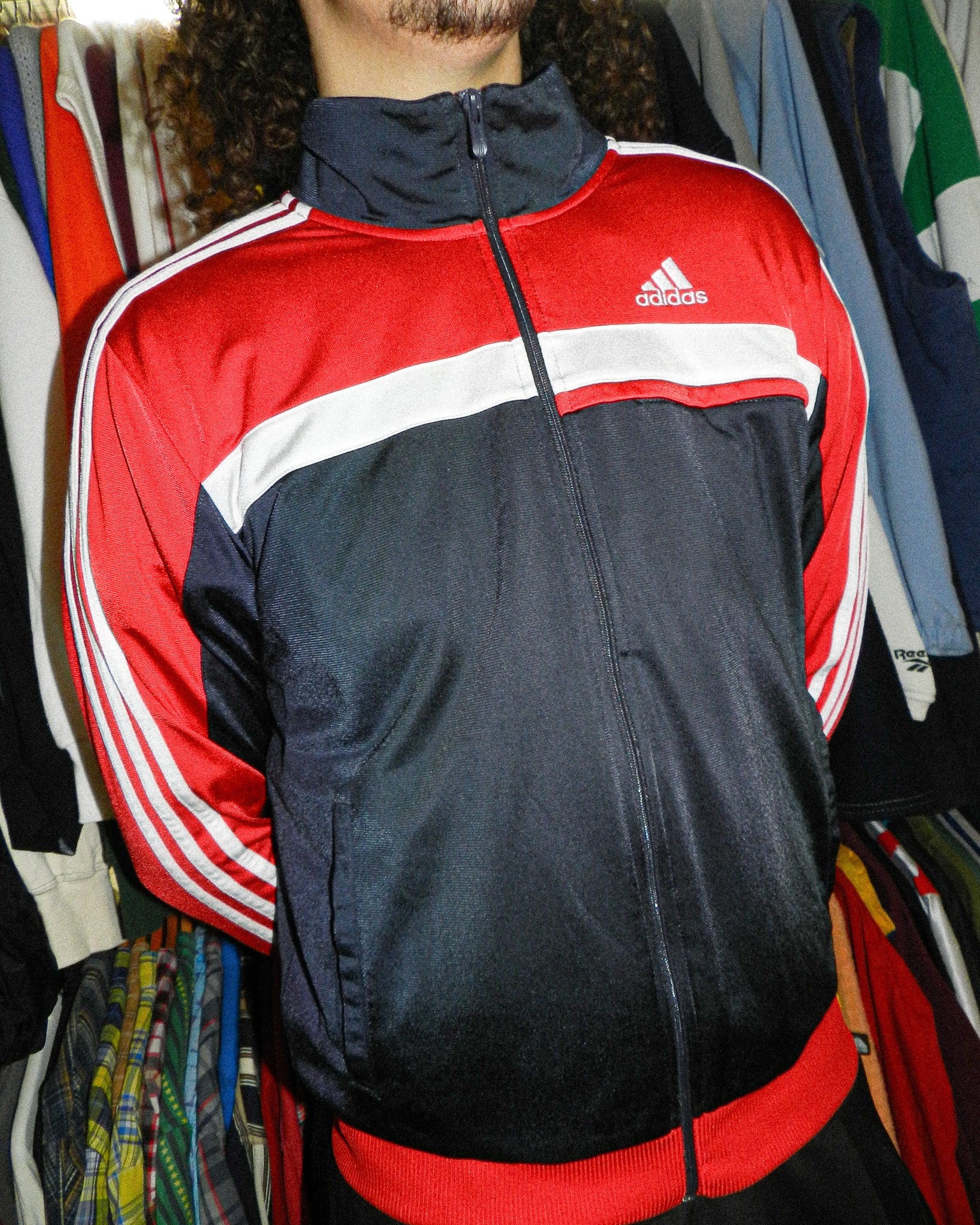 2010 ADIDAS THREE-TONE TRACK JACKET - M