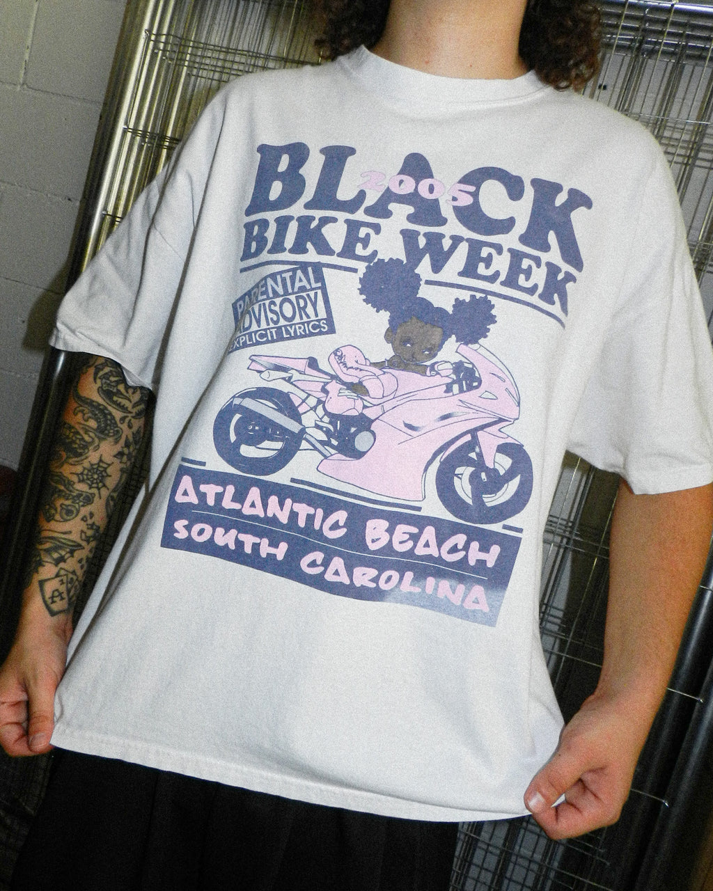 2005 'BLACK BIKE WEEK' GRAPHIC TEE - XL