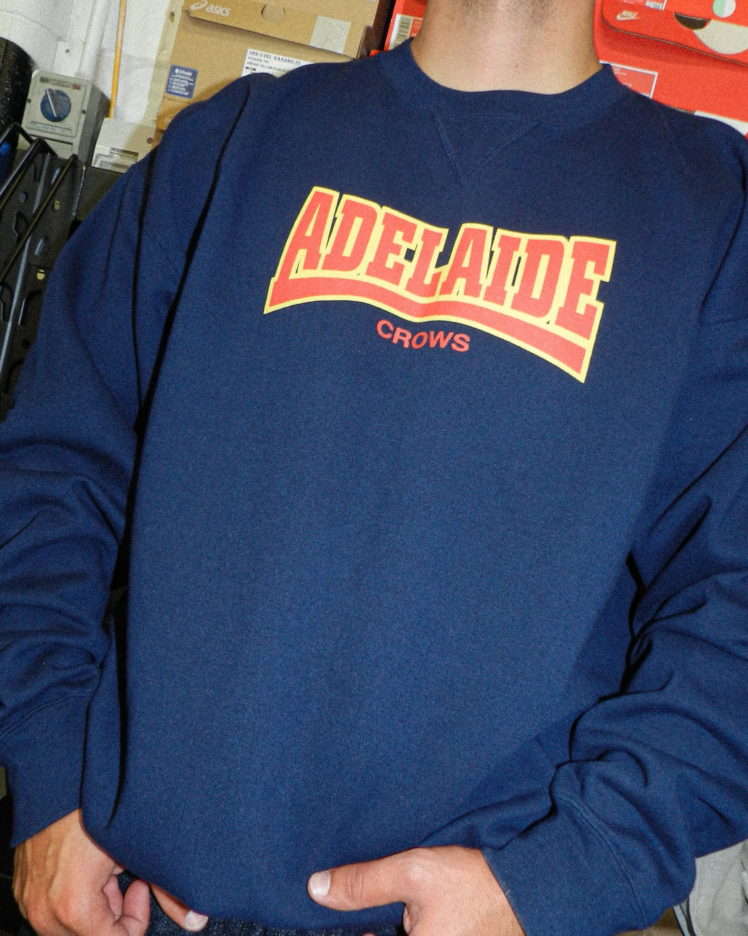 2000'S DEADSTOCK RUSSELL ATHLETIC ADELAIDE CROWS SWEATSHIRT - XXL