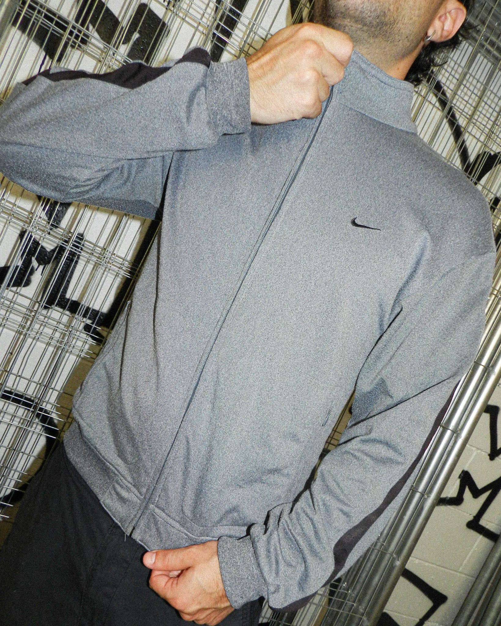 1990'S NIKE ATHLETIC SPELL-OUT JACKET - M