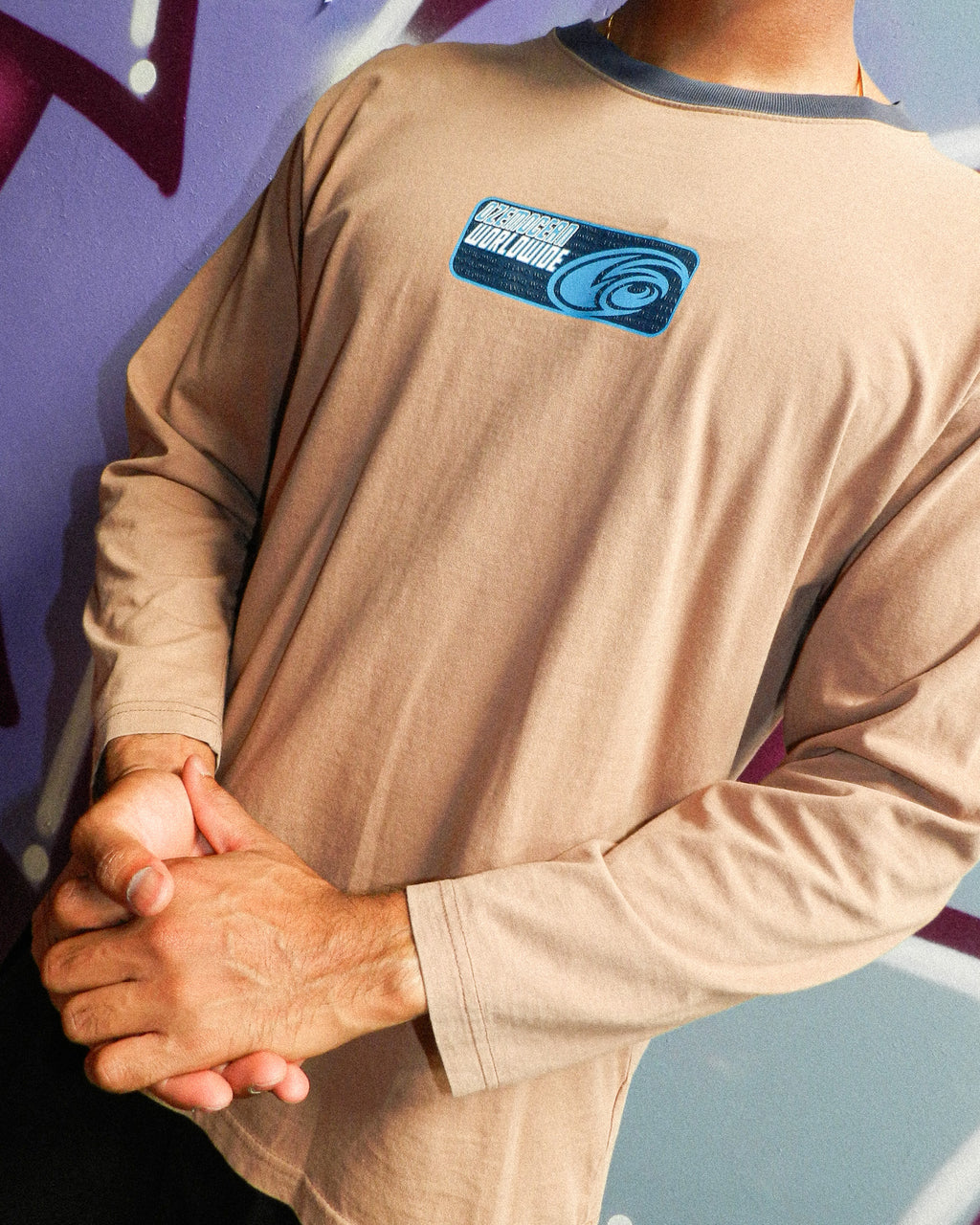 2000'S OZEMOCEAN GRAPHIC LONG SLEEVE TEE - L