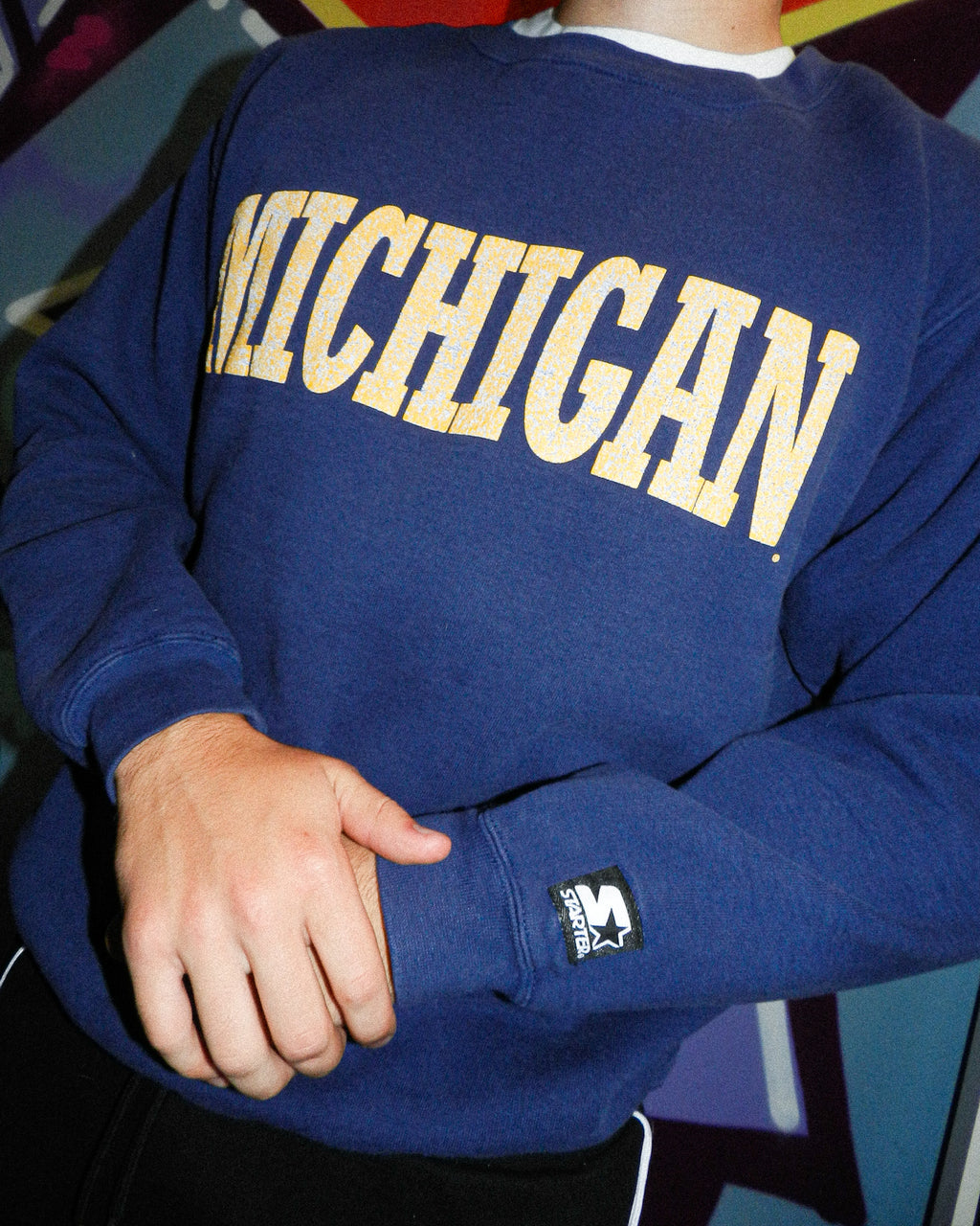 1990'S STARTER 'MICHIGAN' SWEATSHIRT - M
