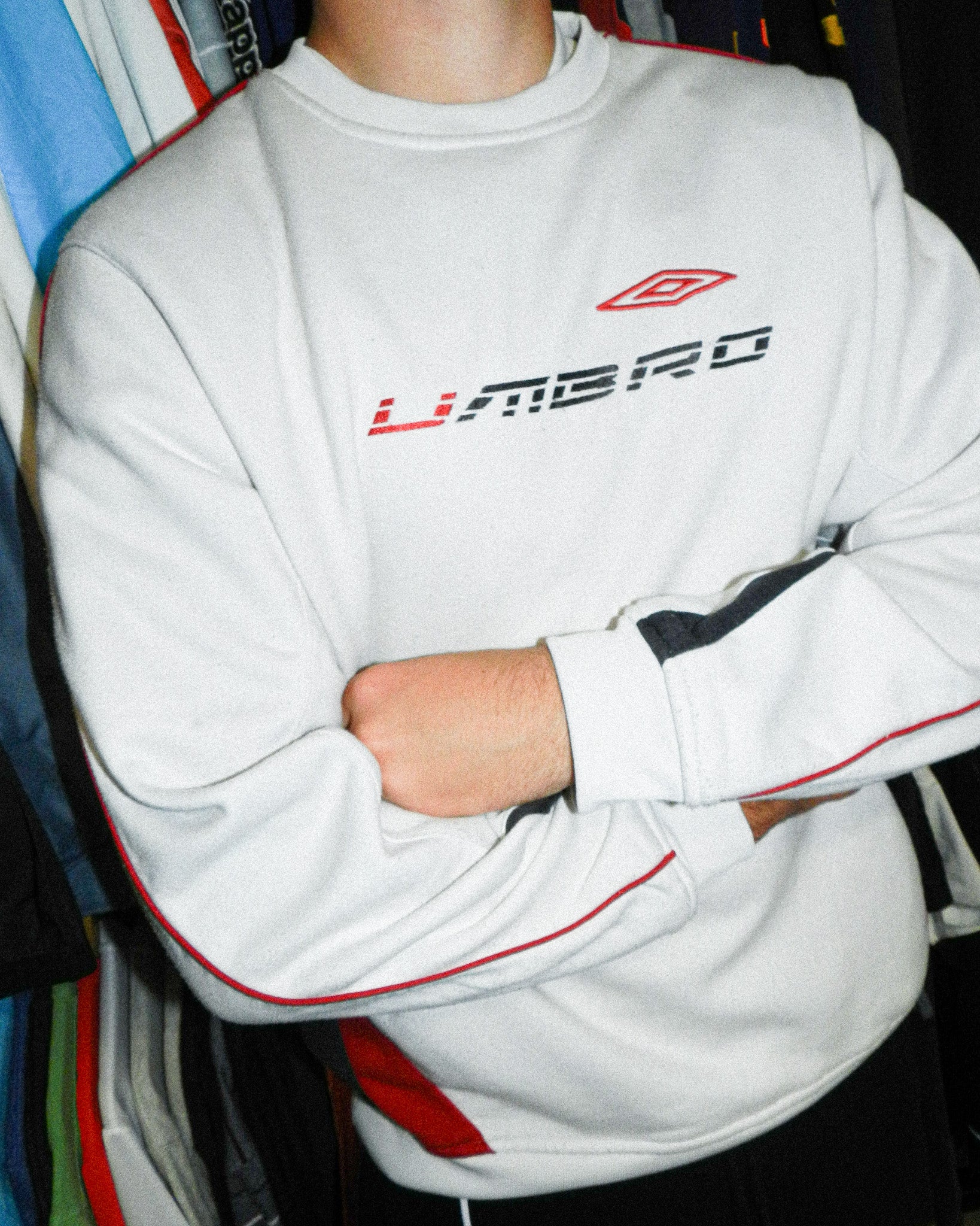 2000'S UMBRO EMBROIDERED SWEATSHIRT - L