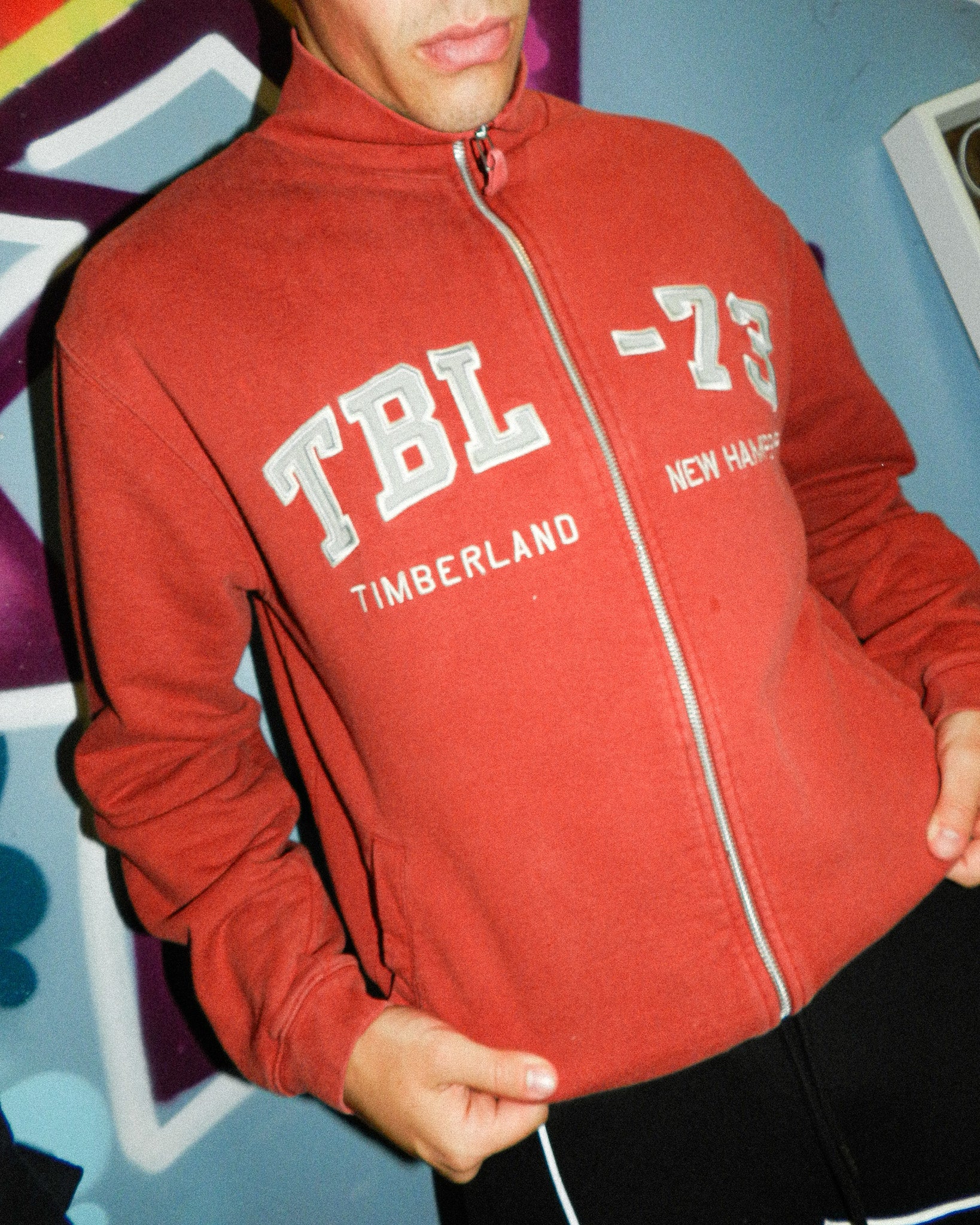 1990'S TIMBERLAND SPELLOUT JACKET - L