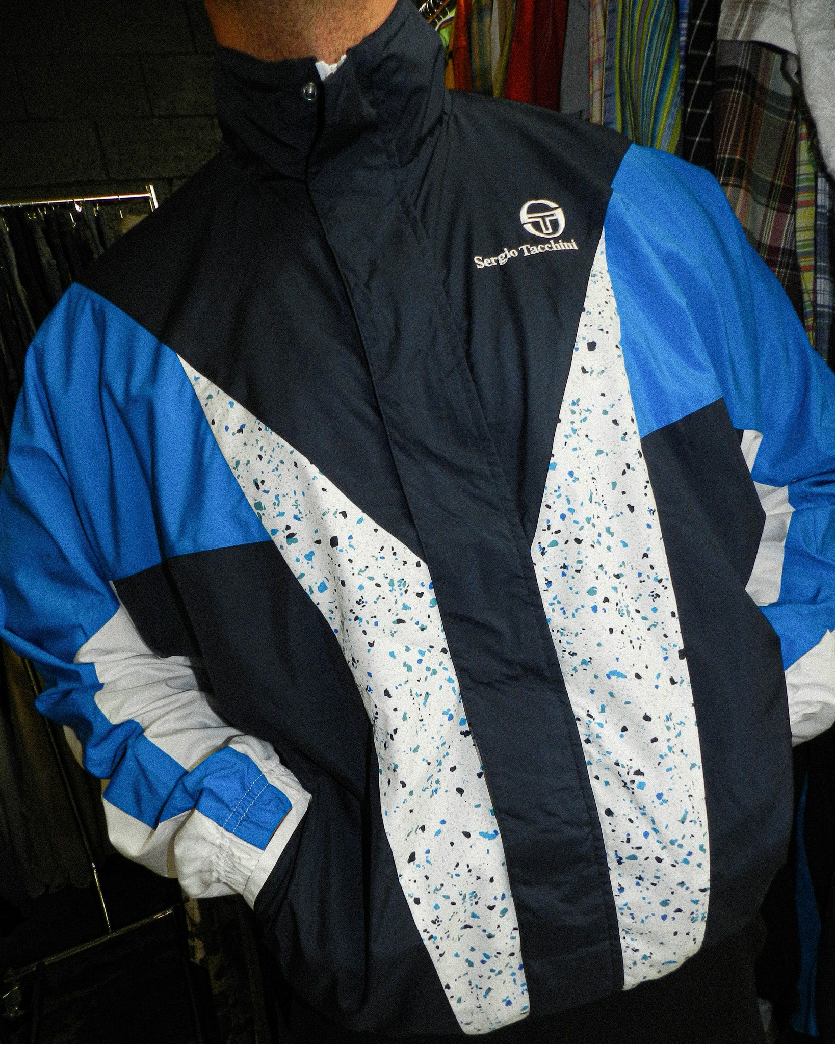 2010'S SERGIO TACCHINI PANELS JACKET - L