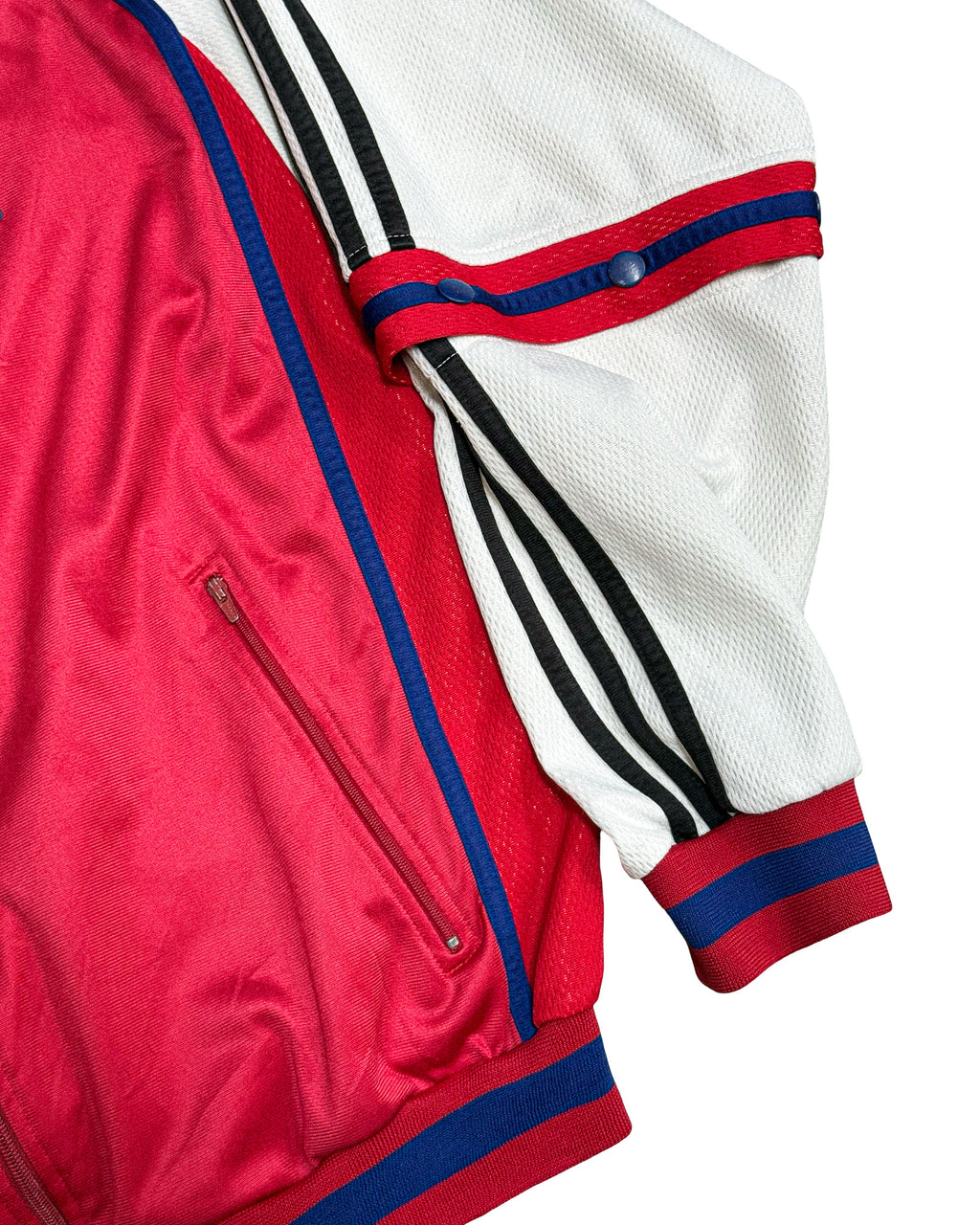 2000'S ADIDAS THREE-TONE TRACK JACKET (REMOVABLE SLEEVES) - M/L