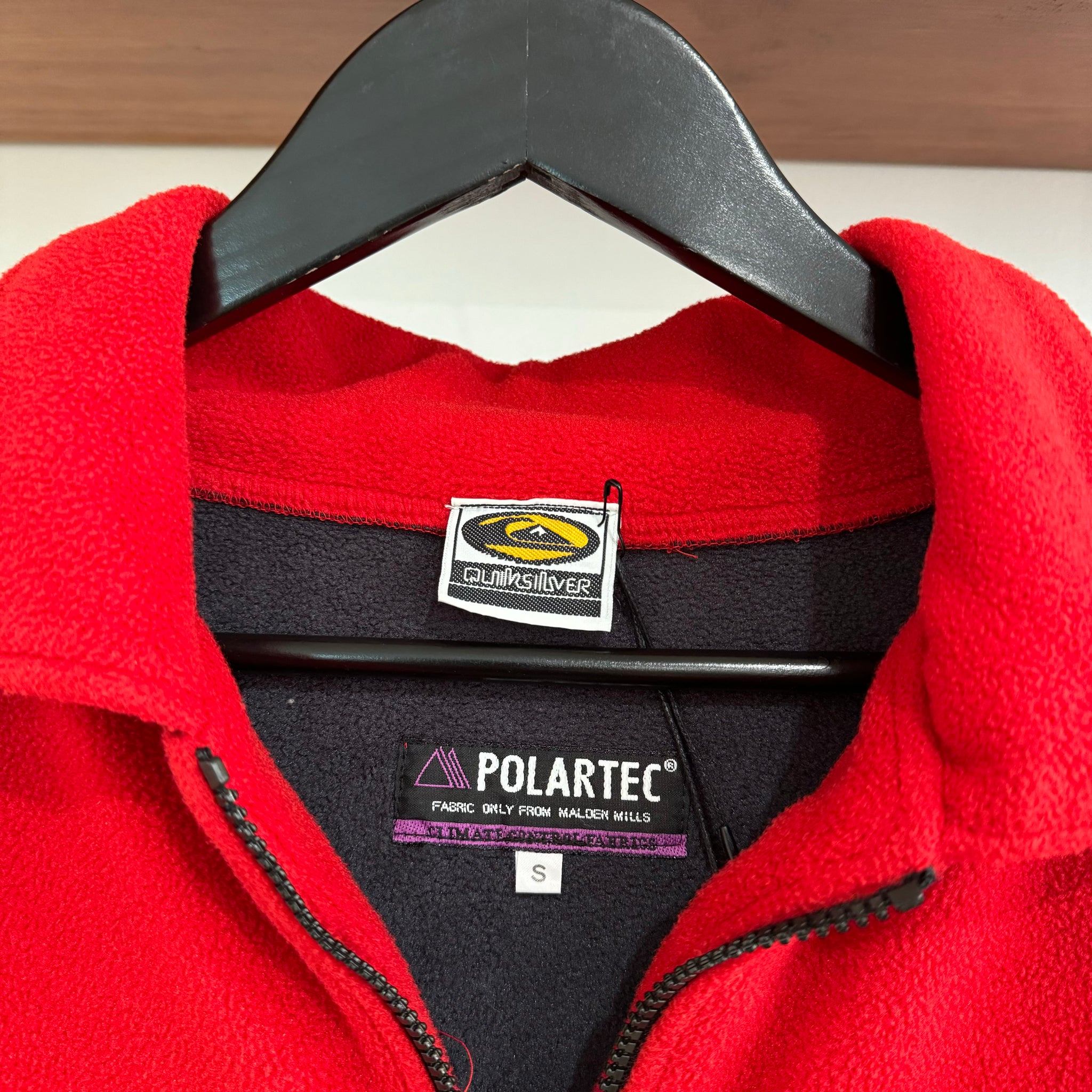 1990'S QUIKSILVER POLARTEC FLEECE JACKET - L