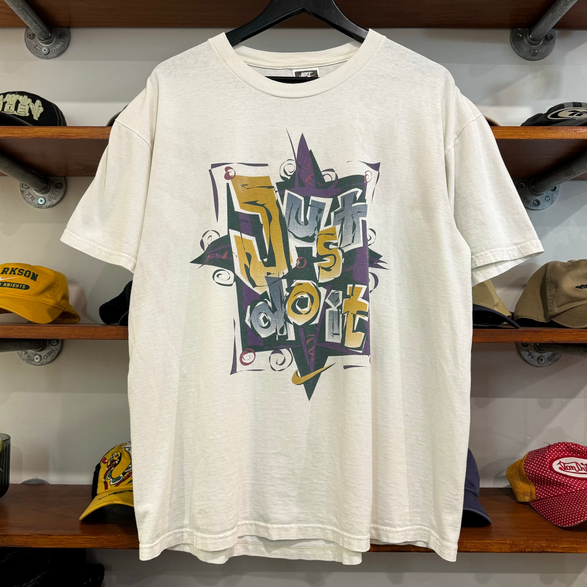 1990'S NIKE JUST DO IT GRAPHIC TEE - L/XL