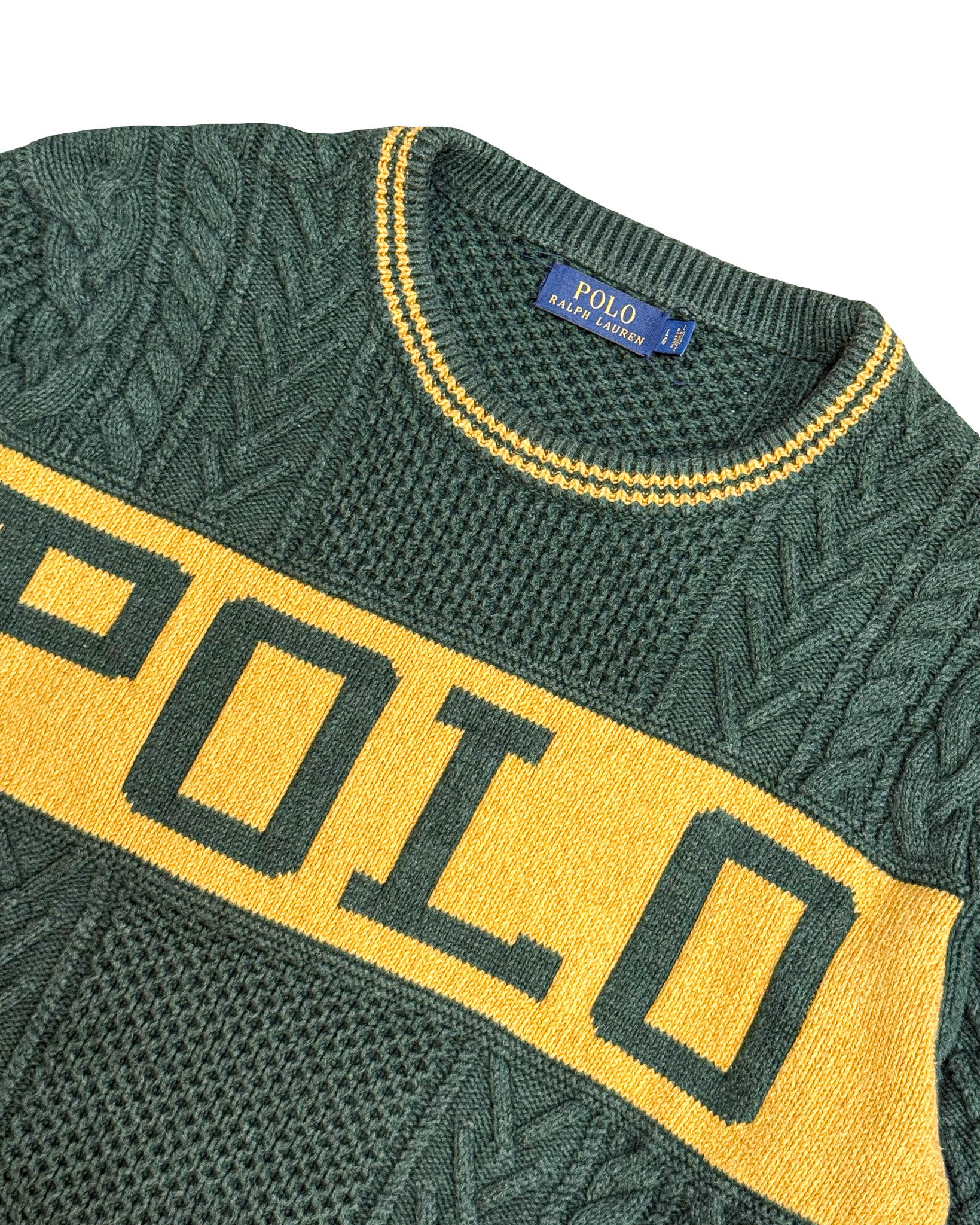 2010'S POLO RALPH LAUREN ‘ARAN’ KNIT - M/L