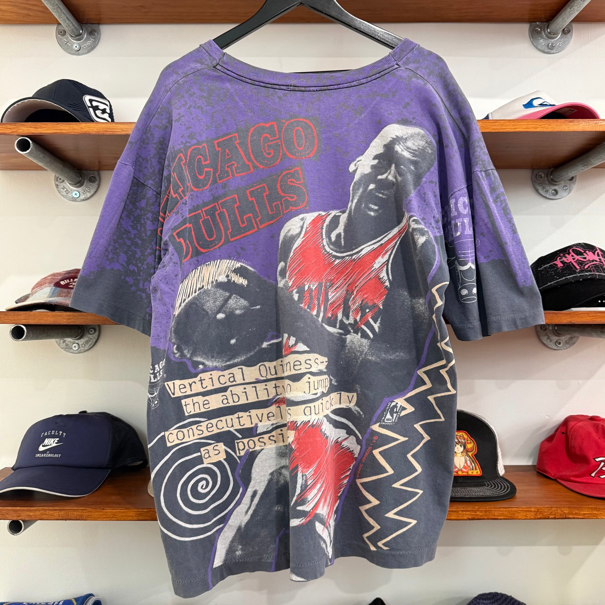 1990'S MAGIC JOHNSON 'MICHAEL JORDAN A.O.P TEE - XL