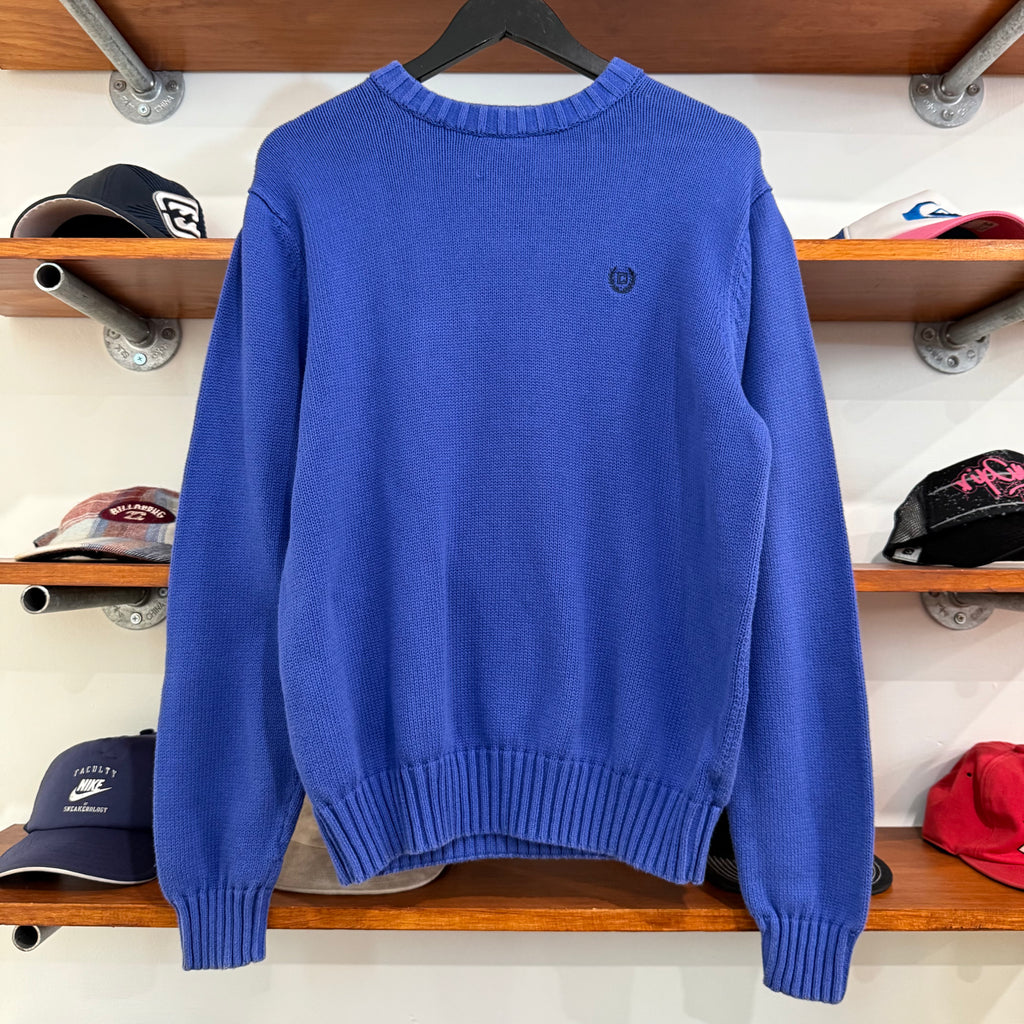 2000'S CHAPS CREST KNIT SWEATER - M
