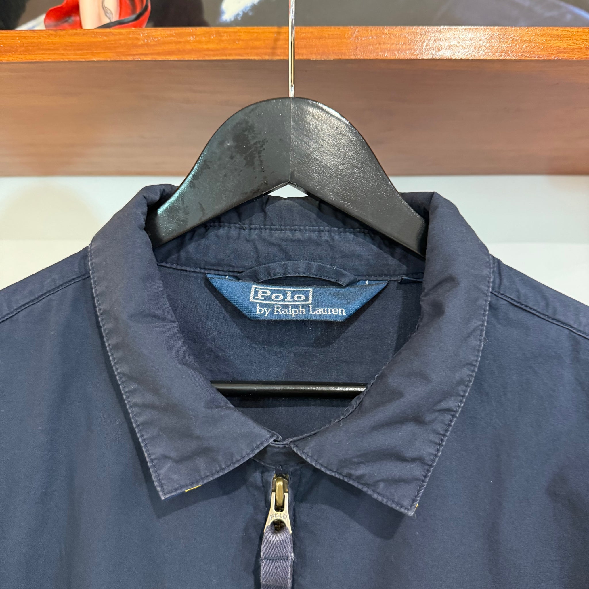 1990'S POLO RALPH LAUREN EMBROIDERED HARRINGTON JACKET - L