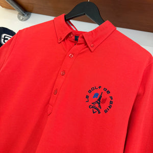 2010'S CALLWAY GOLF 'Le GOLF De PARIS' LONG SLEEVE POLO SHIRT - M/L