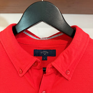 2010'S CALLWAY GOLF 'Le GOLF De PARIS' LONG SLEEVE POLO SHIRT - M/L