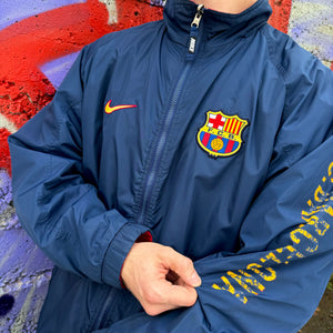 1990'S NIKE FC BARCELONA TRAINING JACKET - XL