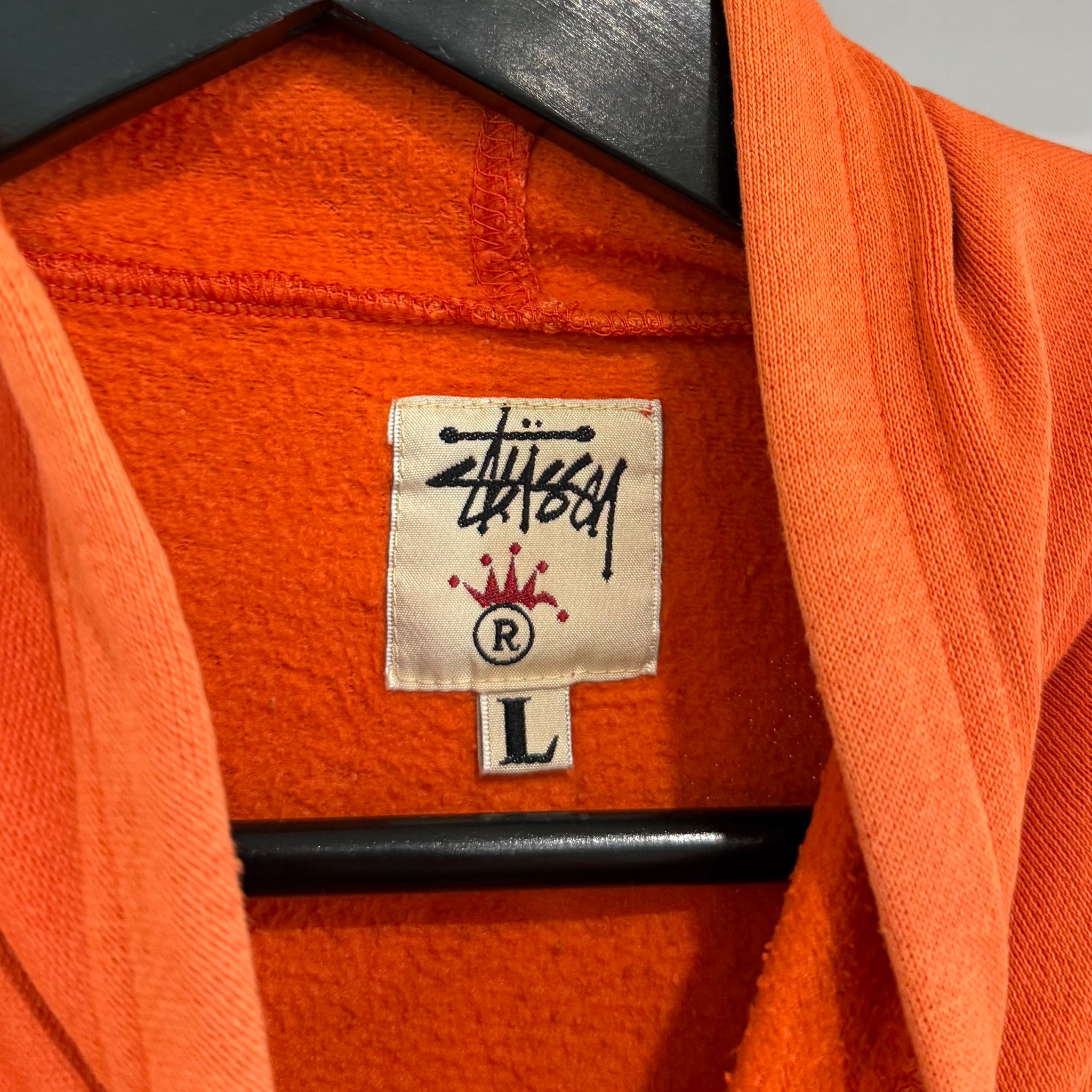 1990'S STUSSY GRAPHIC HOODIE - M