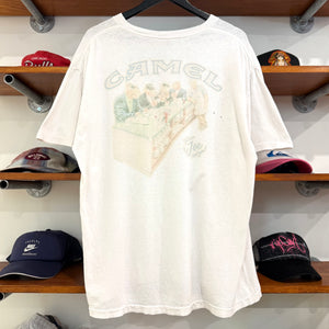 1993 CAMEL CIGARETTES 'JOE'S DINER' GRAPHIC POCKET TEE - L
