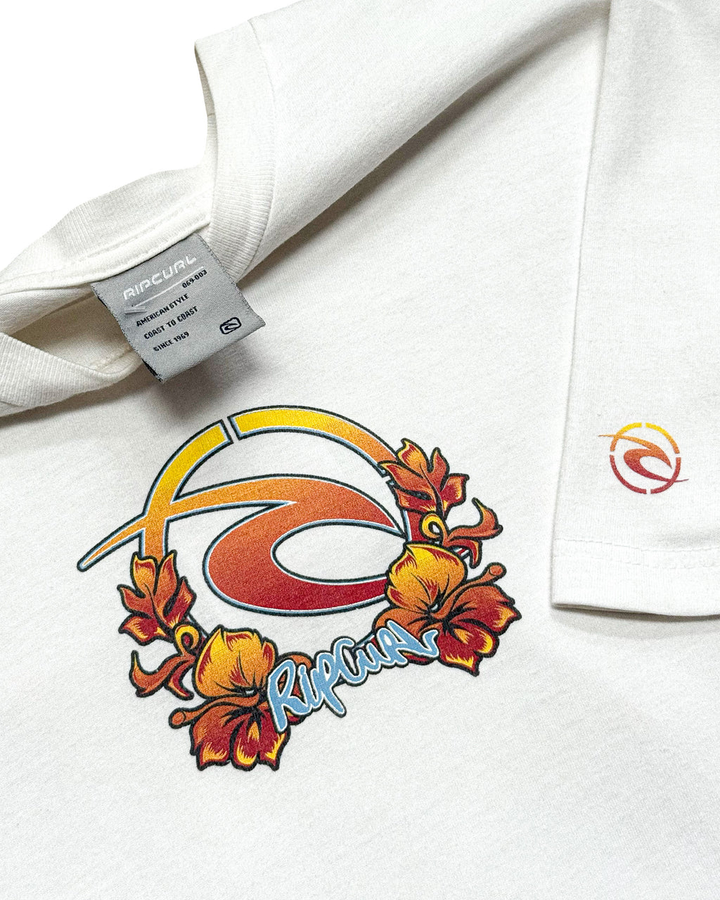 2000'S RIP CURL GRAPHIC TEE - L
