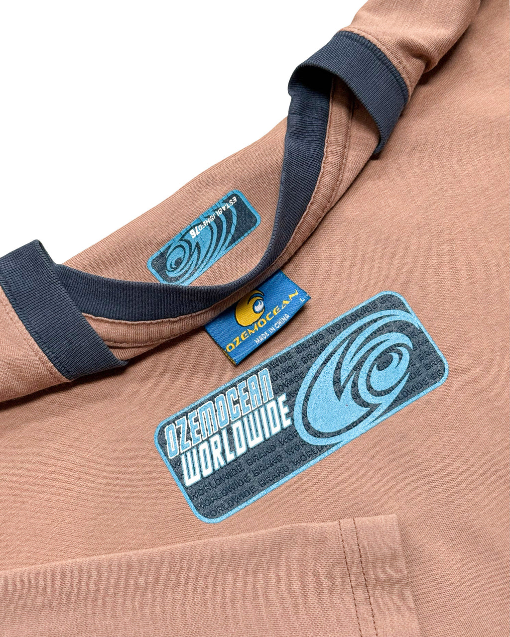 2000'S OZEMOCEAN GRAPHIC LONG SLEEVE TEE - L