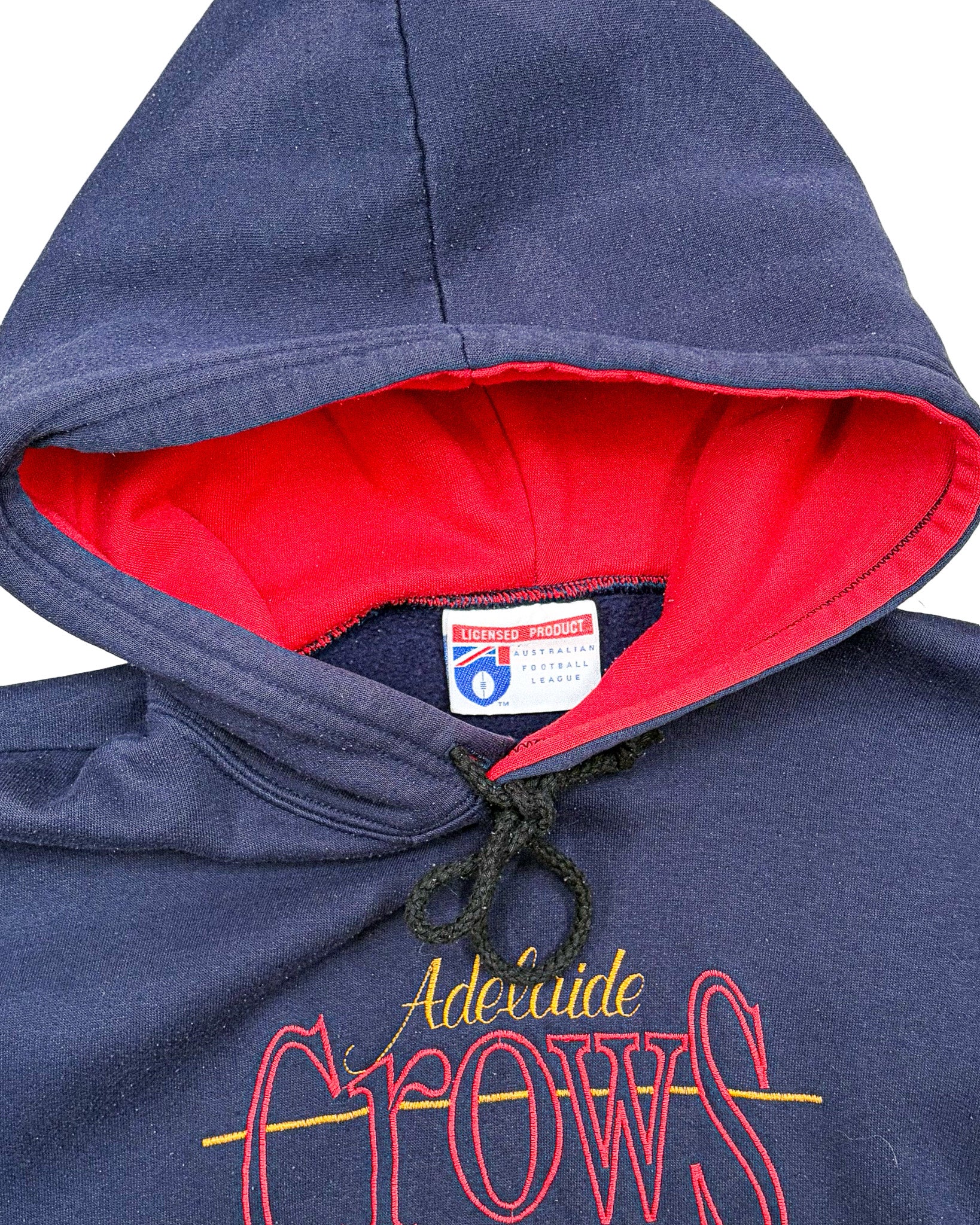 2000'S ADELAIDE CROWS EMBROIDERED HOODIE - M