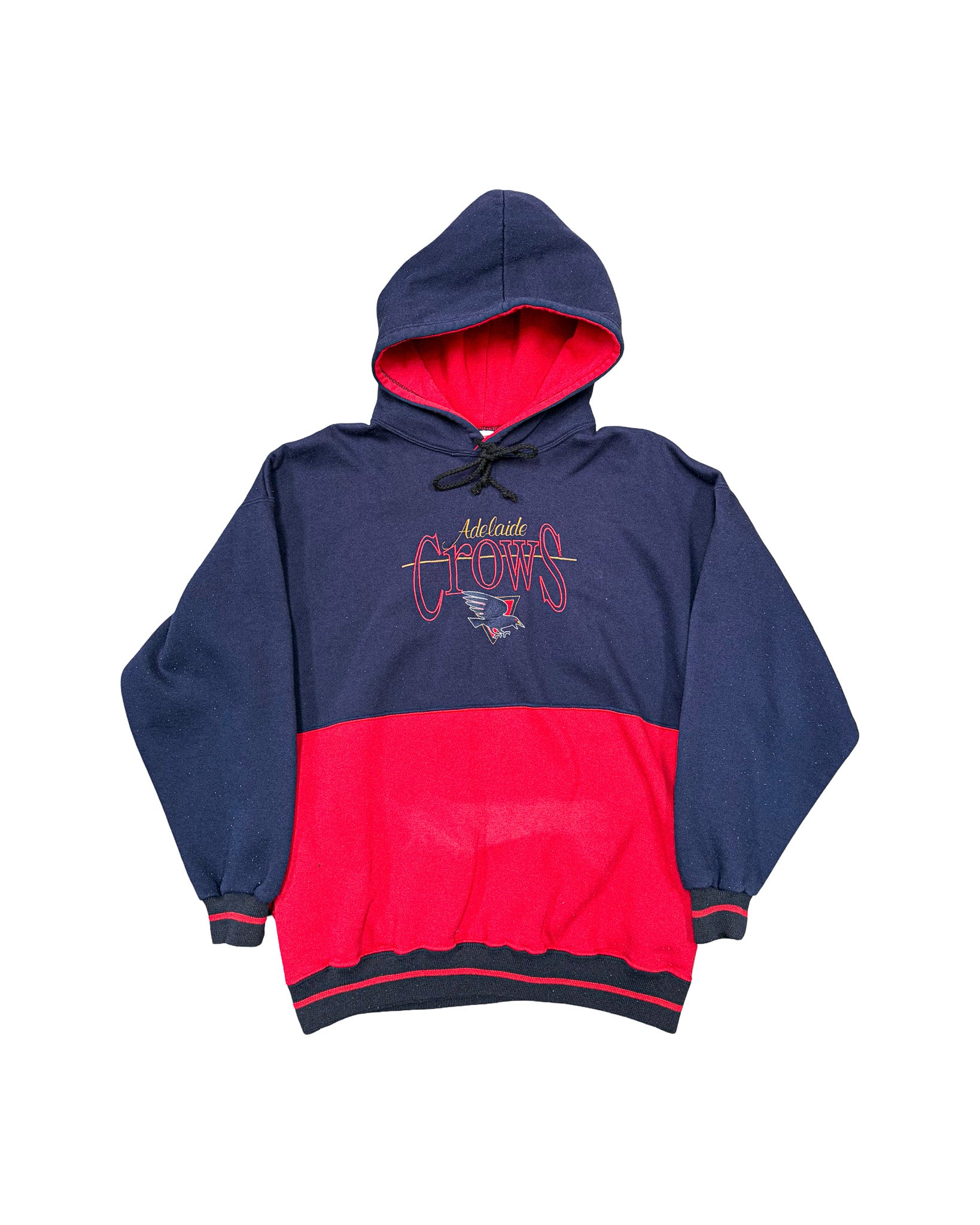 2000'S ADELAIDE CROWS EMBROIDERED HOODIE - M