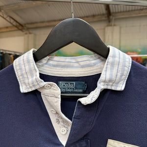 1990'S POLO RALPH LAUREN YACHT CLUB POLO SHIRT - M