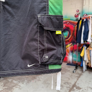 2000'S NIKE SWOOSH PANELS BOARD SHORTS - 34-38
