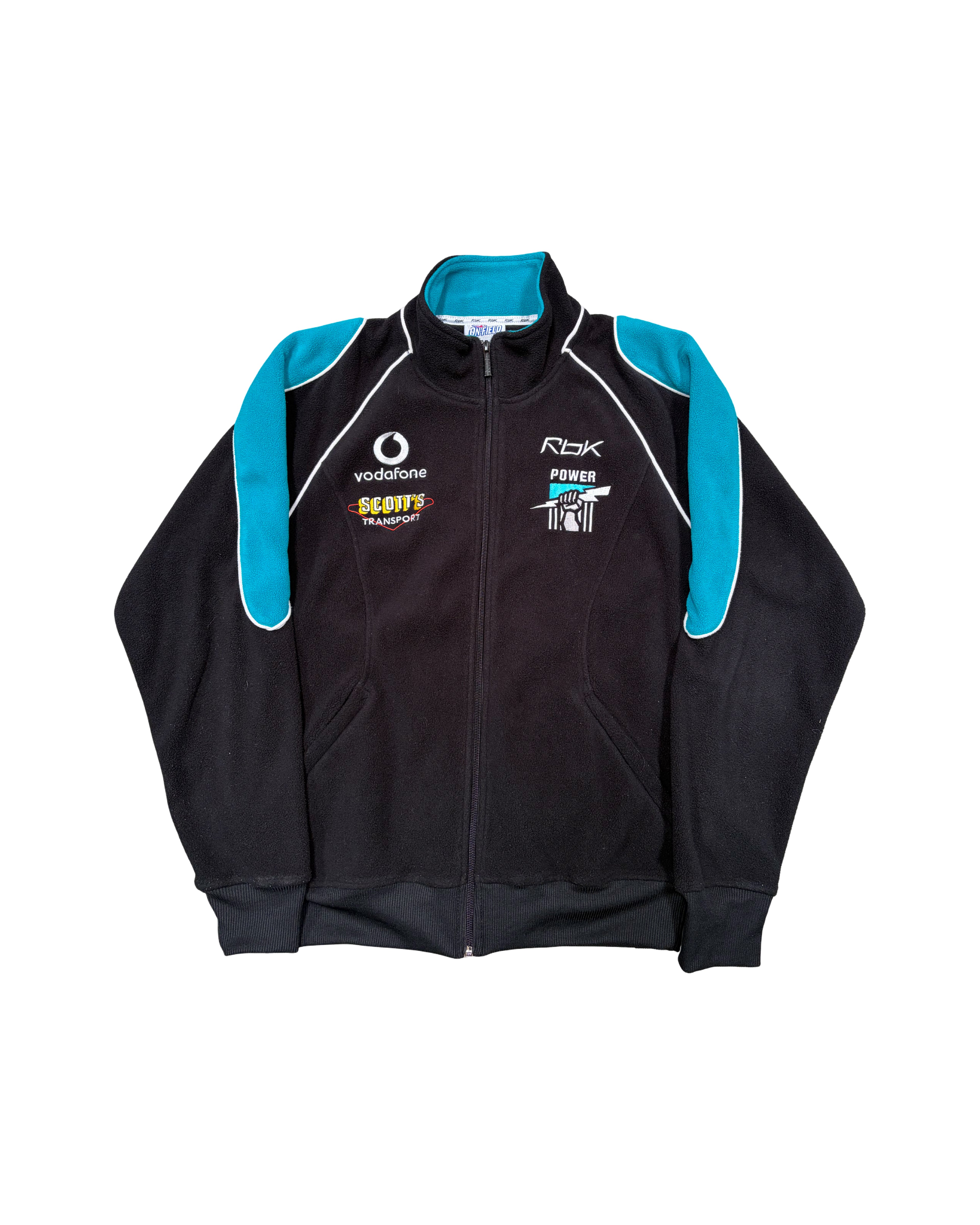 2000'S REEBOK PORT ADELAIDE FLEECE JACKET - M