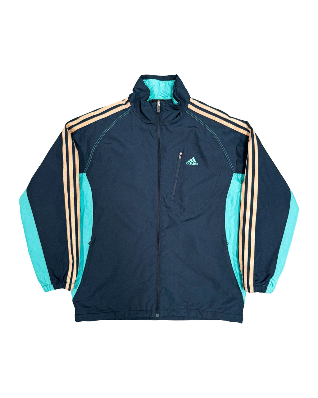 2000'S ADIDAS 3-STRIPE PANELS JACKET - M
