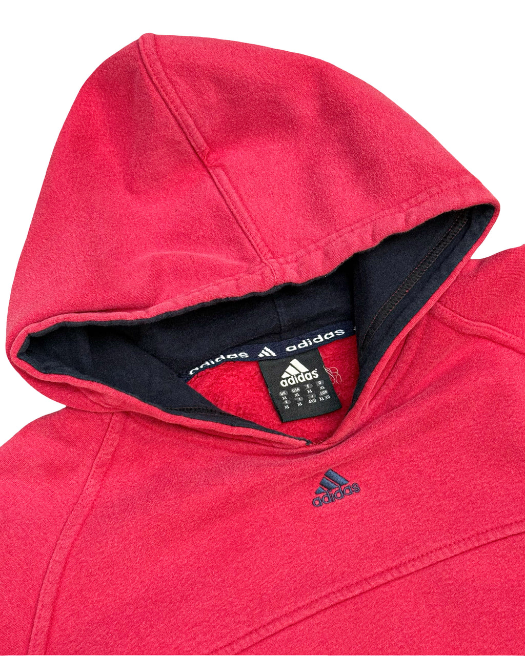 2000'S ADIDAS 3-STRIPE HOODIE - L
