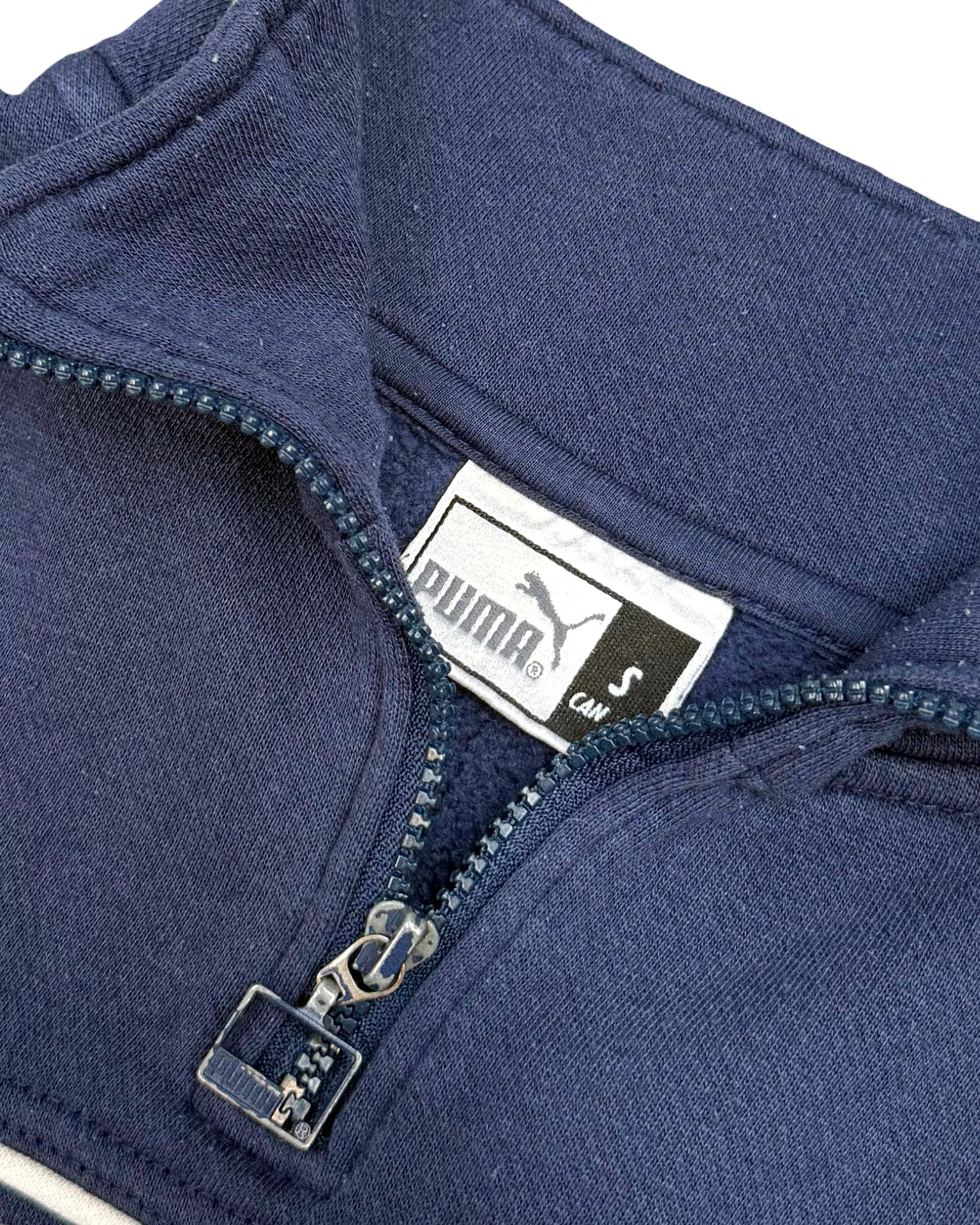 2000'S PUMA SPELL OUT 1/4 ZIP SWEATSHIRT - S/M