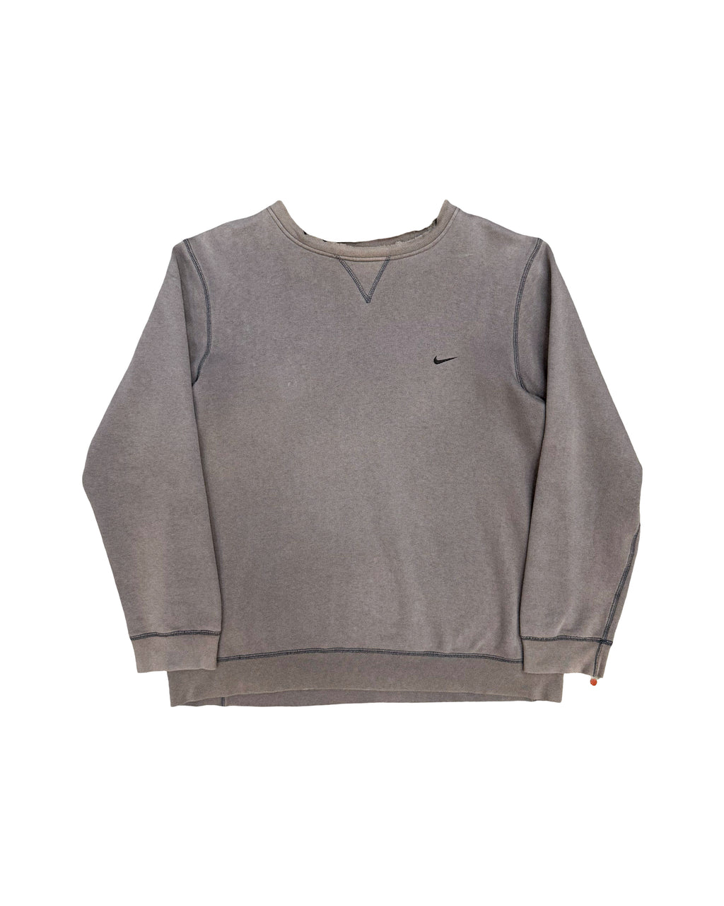 2000'S NIKE SWOOSH CONTRAST STICH SWEATSHIRT - L