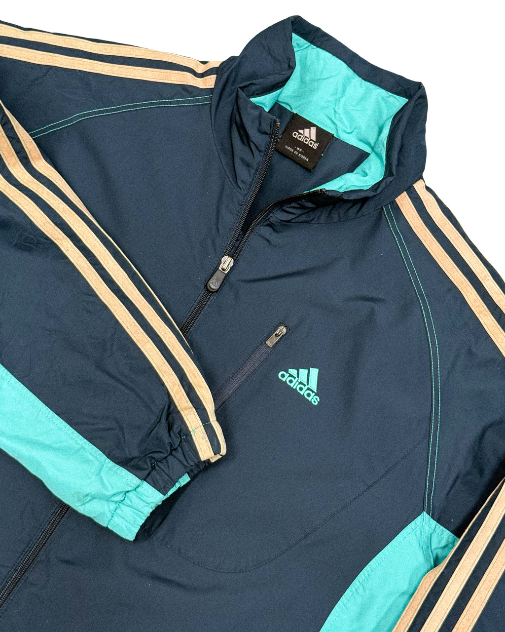 2000'S ADIDAS 3-STRIPE PANELS JACKET - M