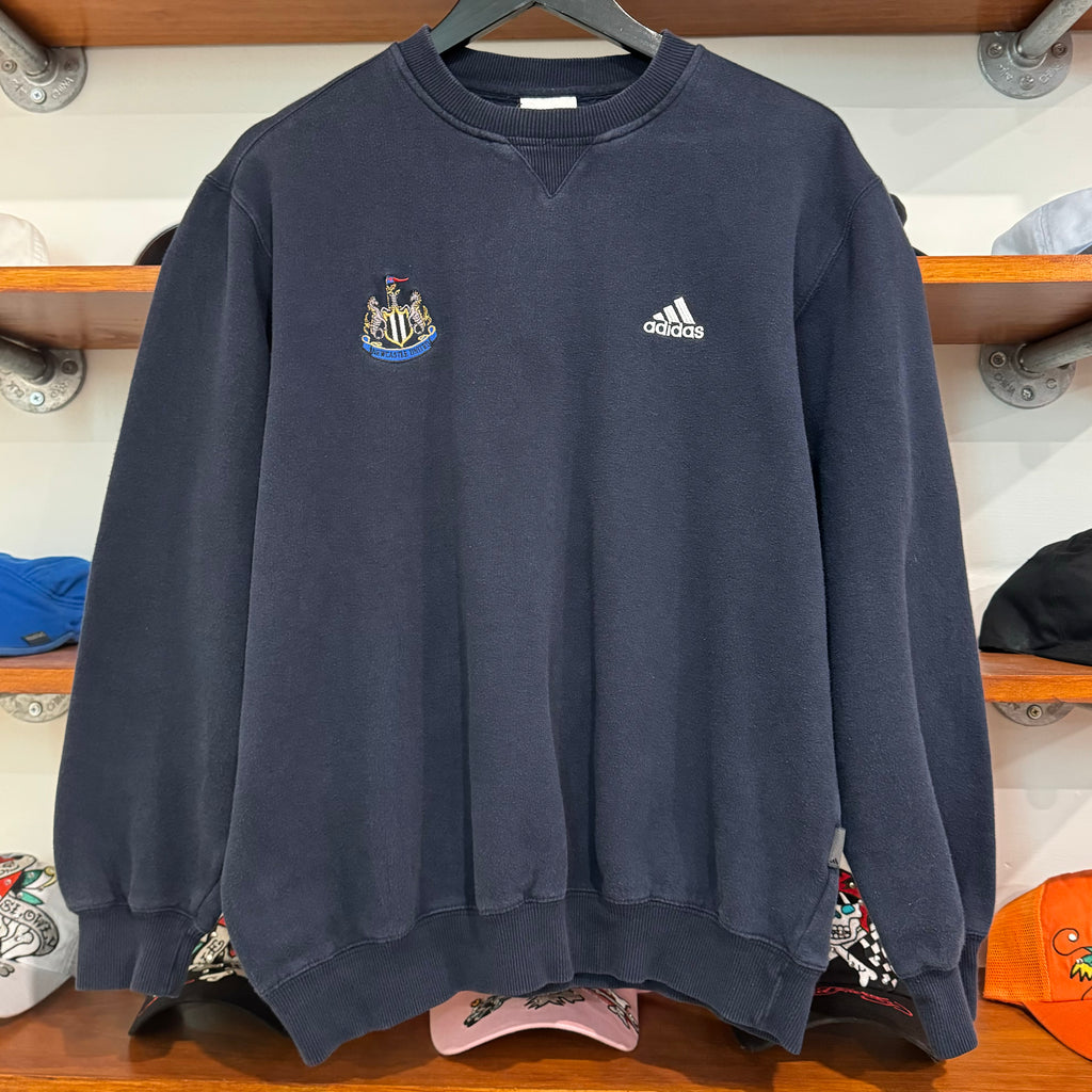 2001 ADIDAS NEWCASTLE UNITED FOOTBALL SWEATSHIRT - S/M