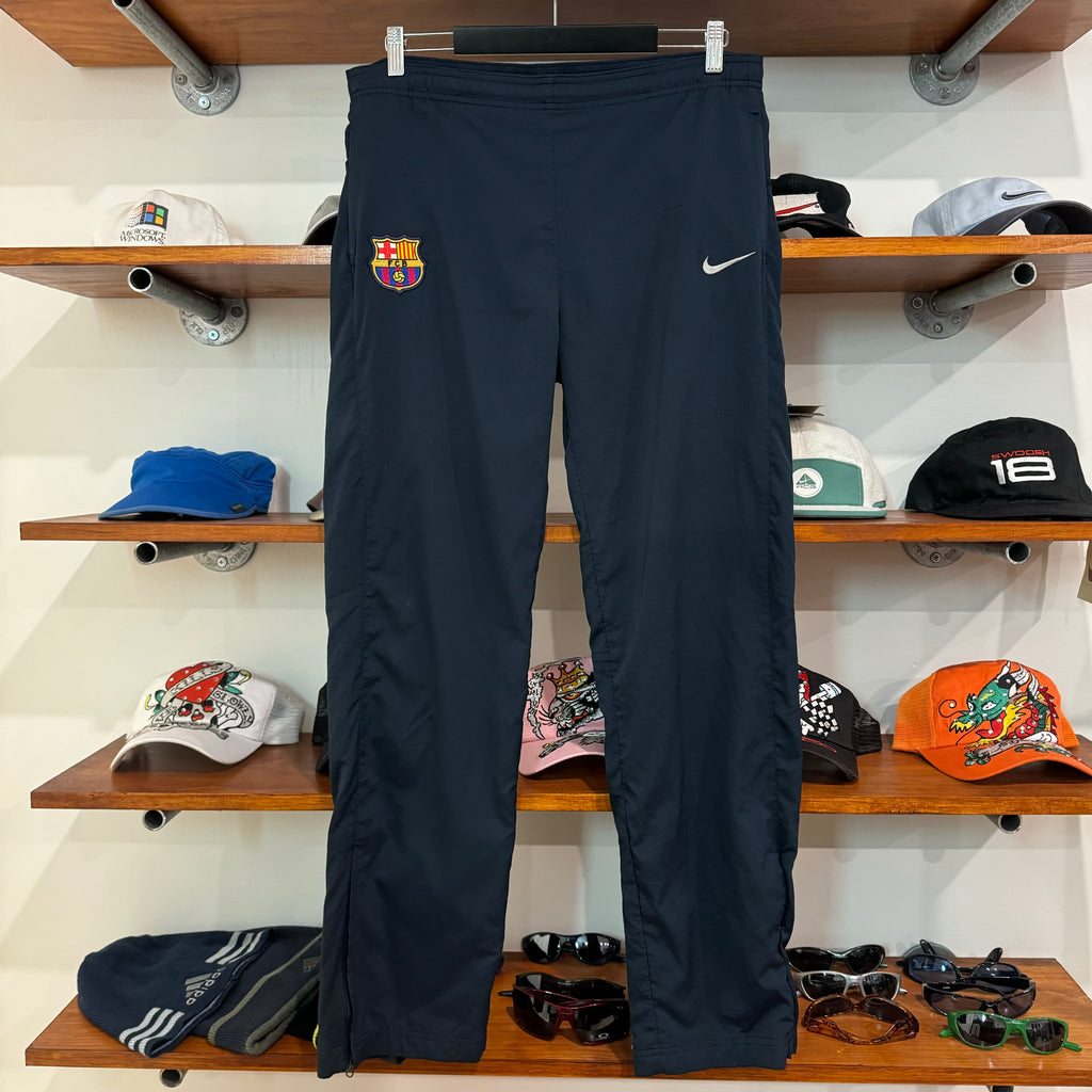 2000'S NIKE FC BARCELONA FOOTBALL TRACK PANTS - M