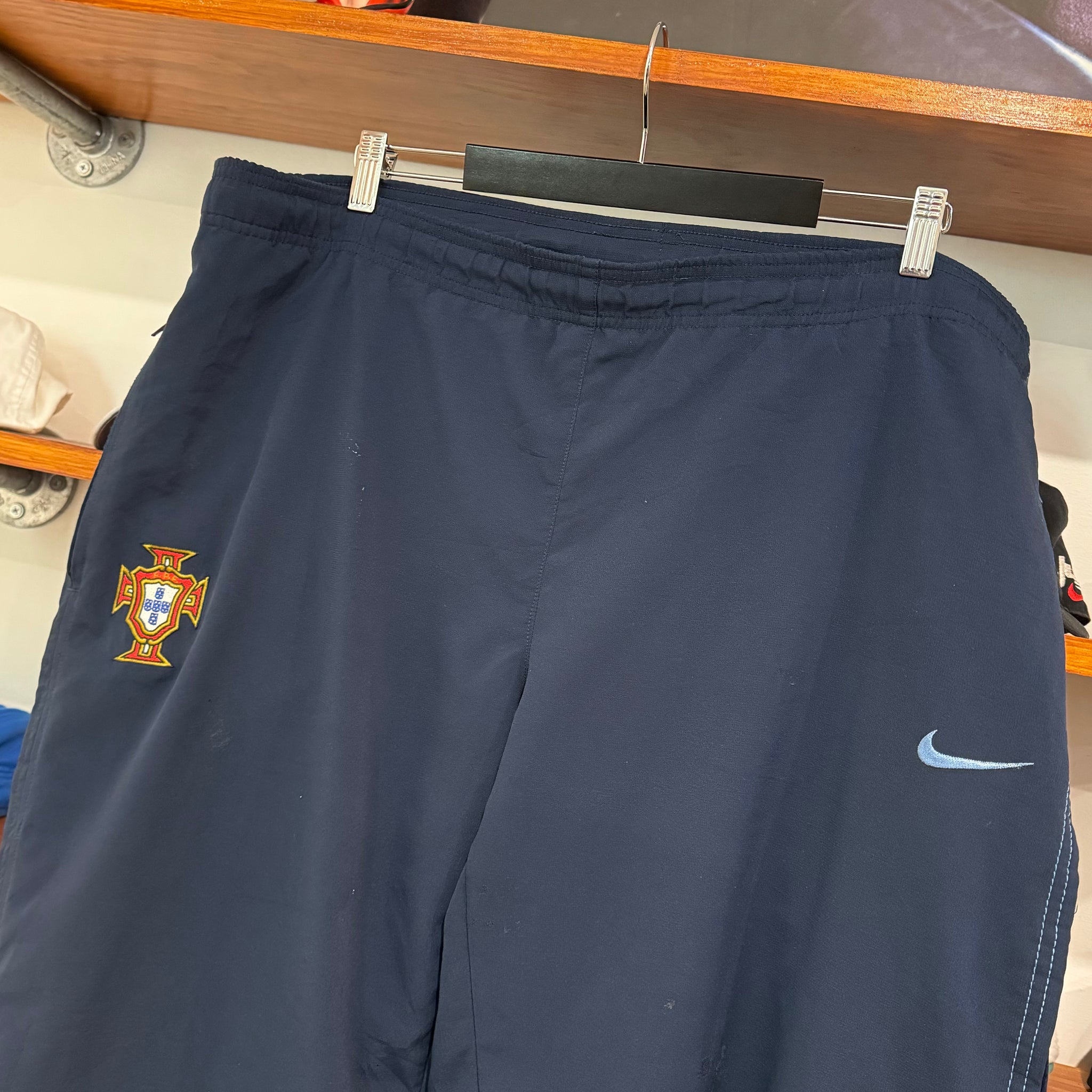 2000'S NIKE PORTUGAL FOOTBALL TRACK PANTS - XXL