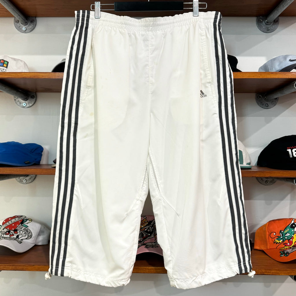 2000'S ADIDAS 3 STRIPED 3/4 TRACK PANTS - XL