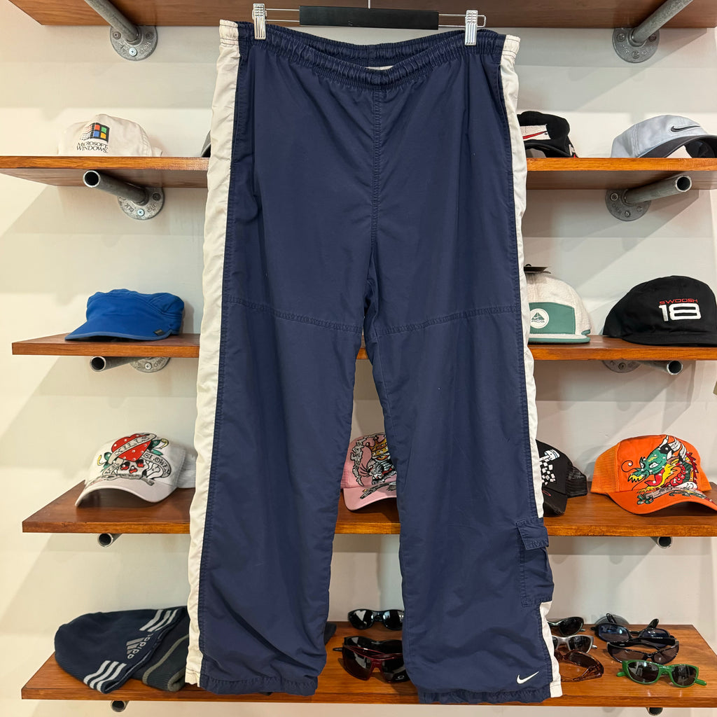 2000'S NIKE LOW SWOOSH STRIPED TRACK PANTS - M/L
