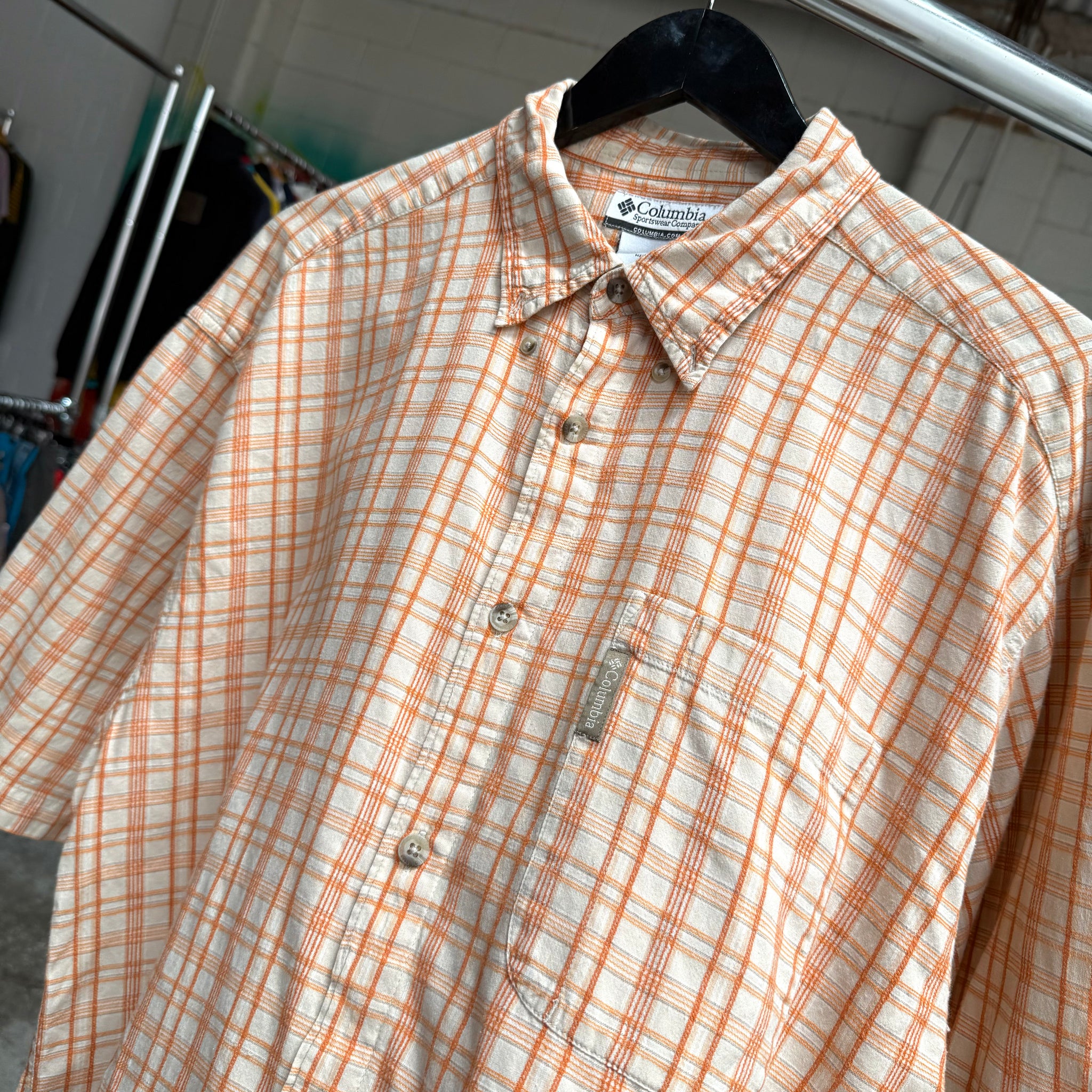 2000'S COLUMBIA PLAID BUTTON-UP - XL/XXL