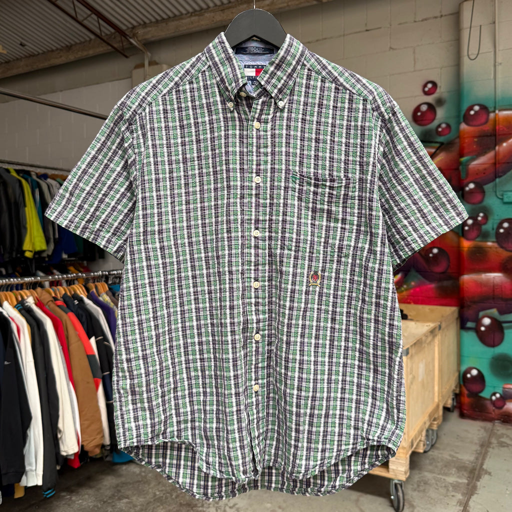 1990'S TOMMY HILFIGER CREST BUTTON-UP - M