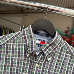 1990'S TOMMY HILFIGER CREST BUTTON-UP - M
