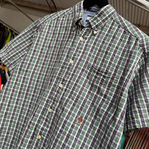 1990'S TOMMY HILFIGER CREST BUTTON-UP - M