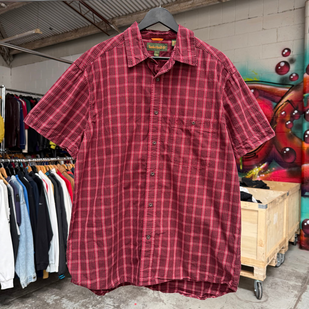 2000'S TIMBERLAND PLAID BUTTON-UP - XL