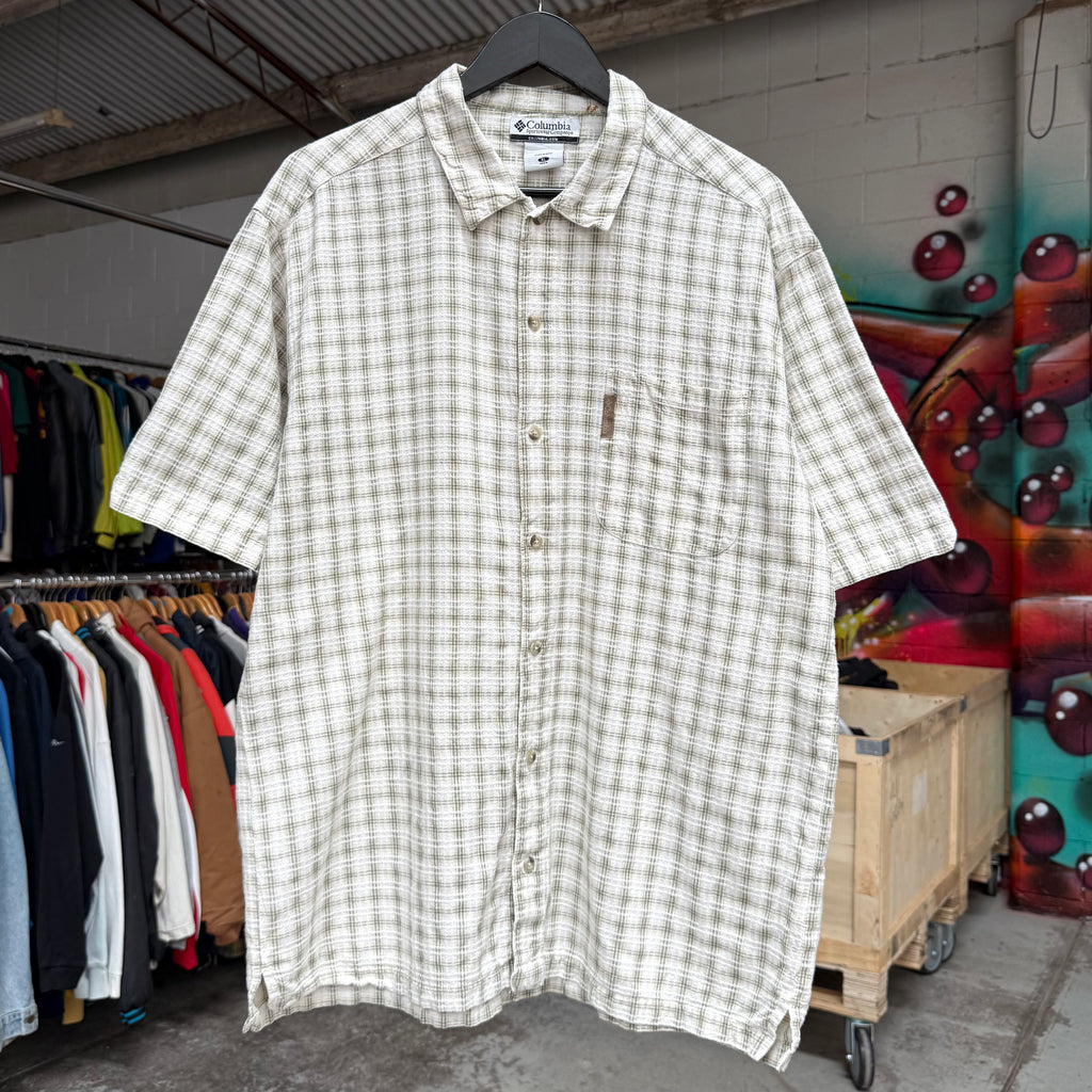 2000'S COLUMBIA PLAID BUTTON-UP - XL