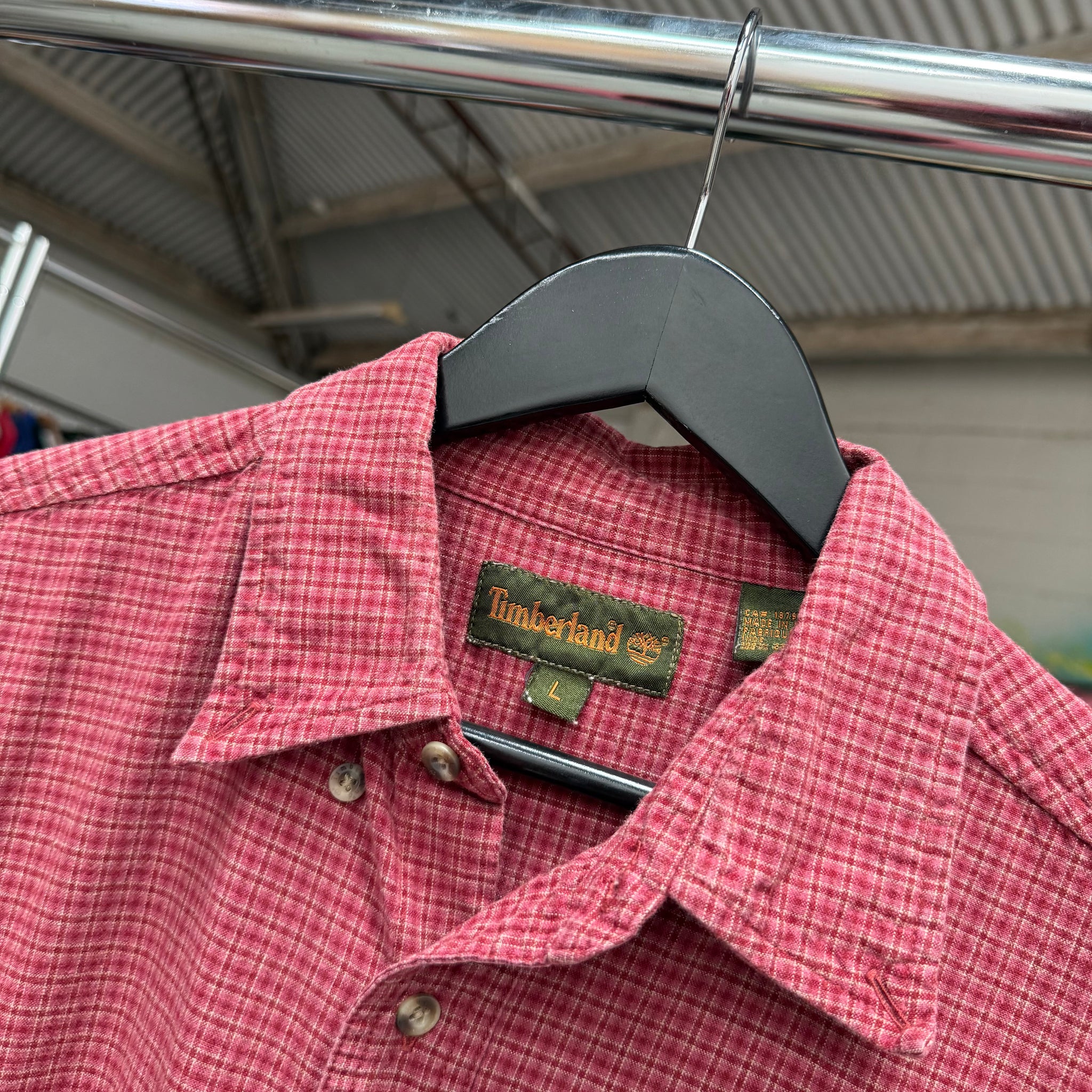 2000'S TIMBERLAND PLAID BUTTON-UP - XL/XXL