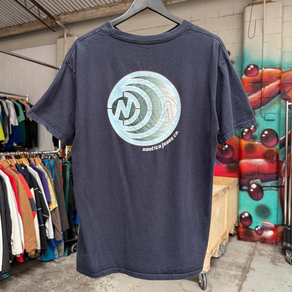 2000'S NAUTICA JEANS GRAPHIC TEE - L