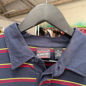 2000'S VANS STRIPED POLO SHIRT - L