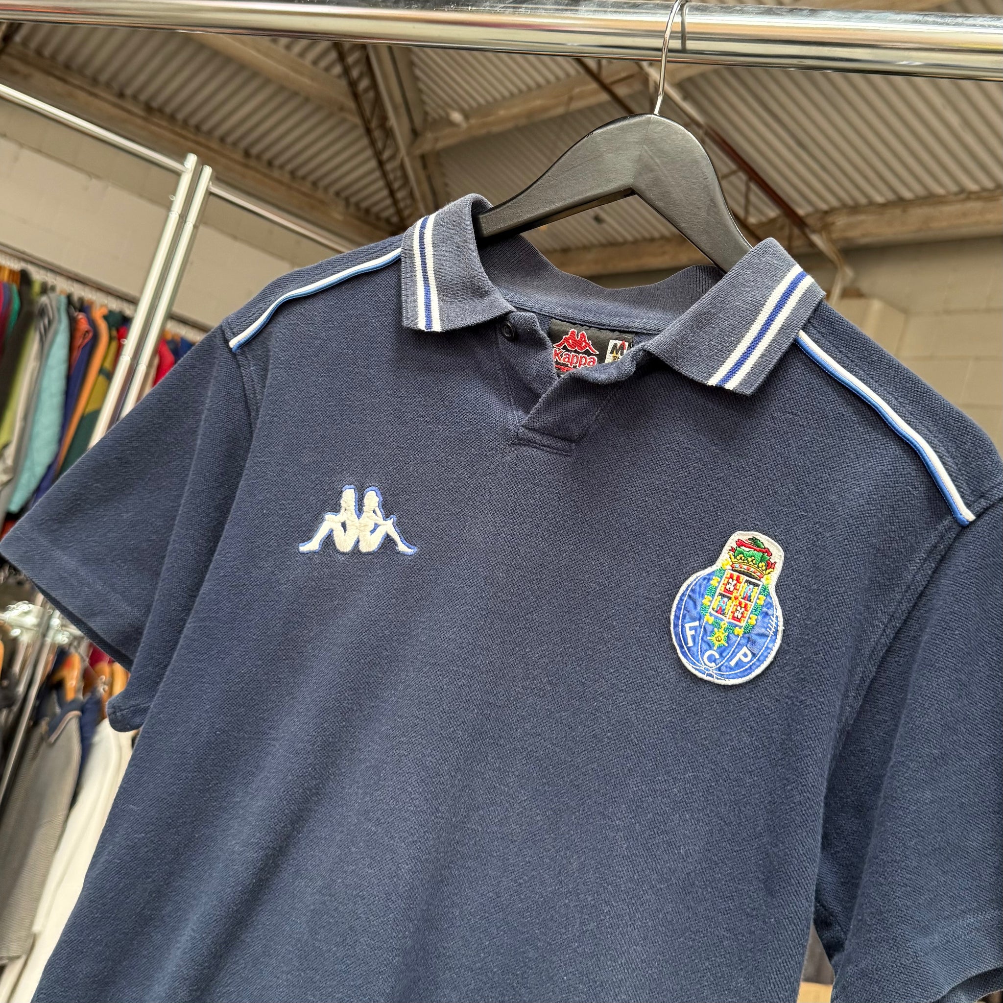 2000'S KAPPA PORTO DE PORTUGAL FOOTBALL POLO SHIRT - S/M