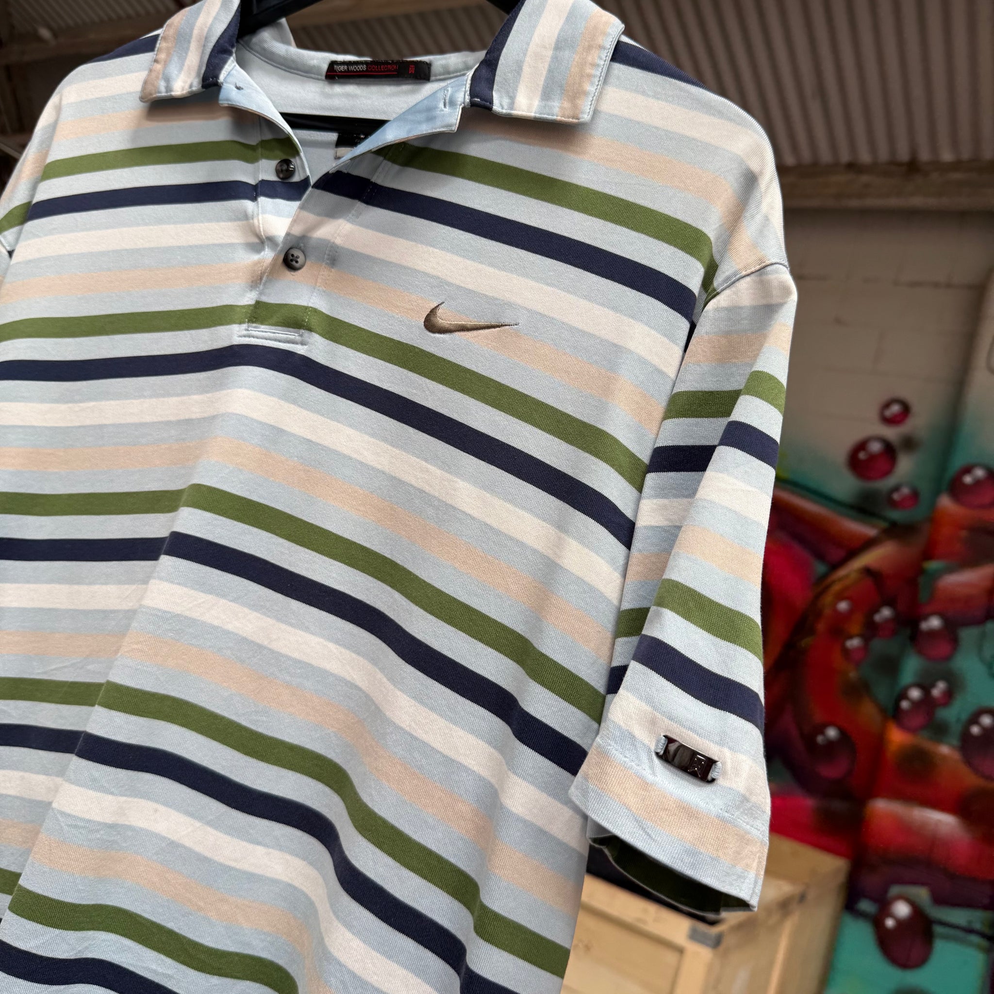 2000'S NIKE GOLF 'TIGER WOODS' POLO SHIRT - L