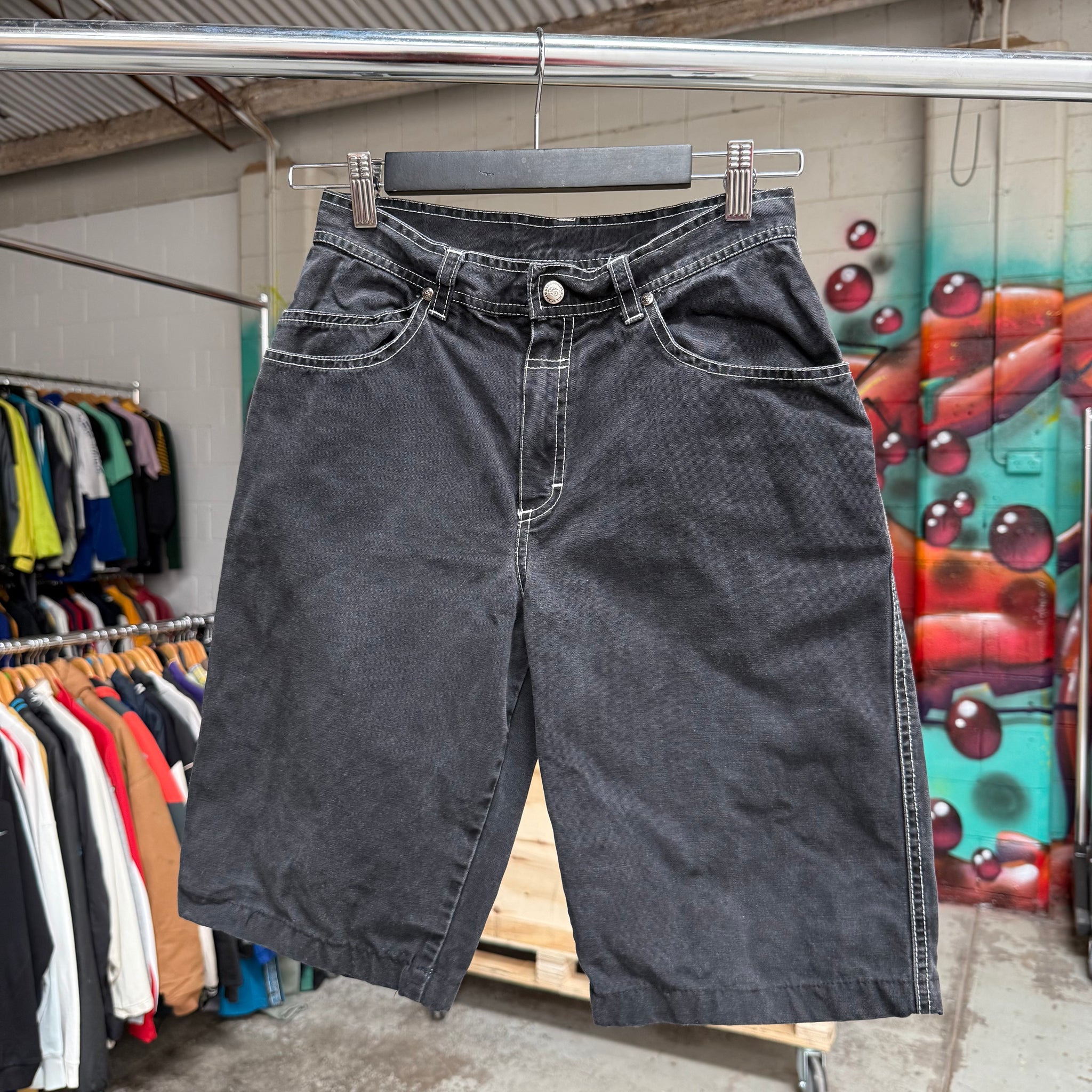 1990'S QUIKSILVER DENIM SHORTS - 26